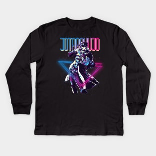 kujo jotaro Kids Long Sleeve T-Shirt